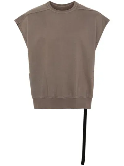 Rick Owens Drkshdw Jumbo Tatlin Vest In Brown