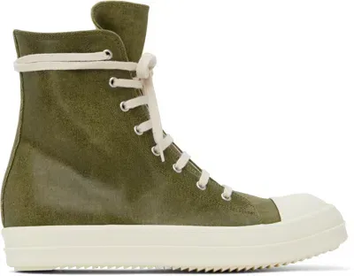 Rick Owens Drkshdw Khaki Porterville Sneaks Sneakers In 8511 Sage/milk/milk