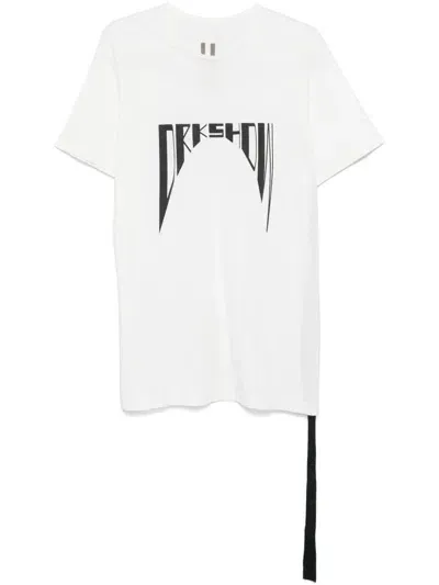 Rick Owens Drkshdw Level T-shirt In White