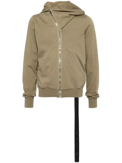 Rick Owens Drkshdw Lido Zip-up Hoodie In Green