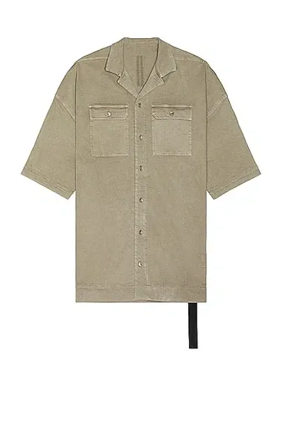 Rick Owens Drkshdw Magnum Tommy Denim Shirt In Pearl