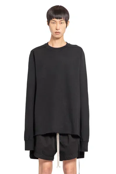 Rick Owens Drkshdw Man Black Sweatshirts