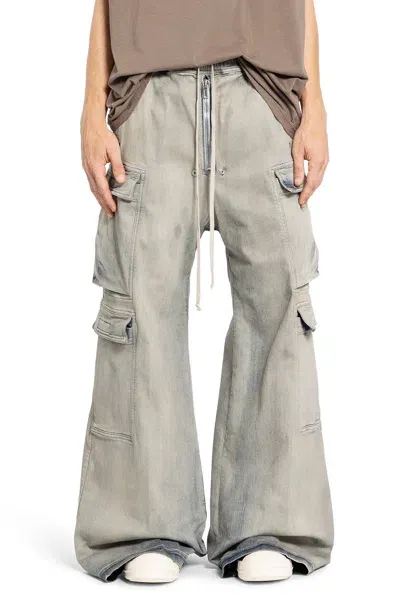 Rick Owens Drkshdw Man Blue Trousers