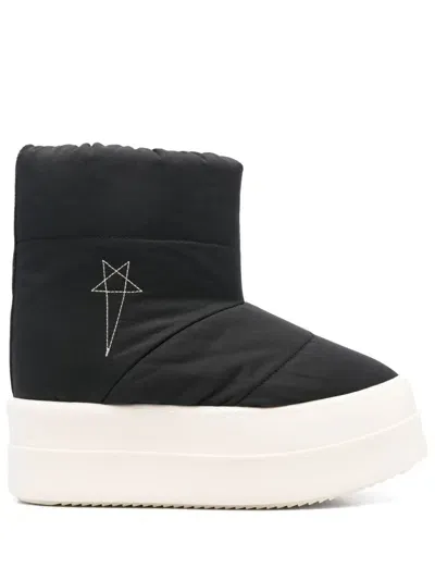 Rick Owens Drkshdw Mega Bumper Boots In Black