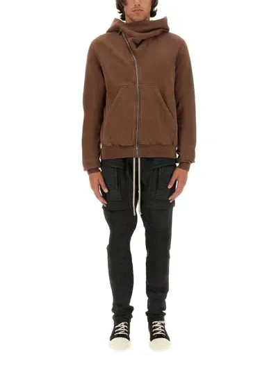 Rick Owens Drkshdw Mountain Sweatshirt In Brown