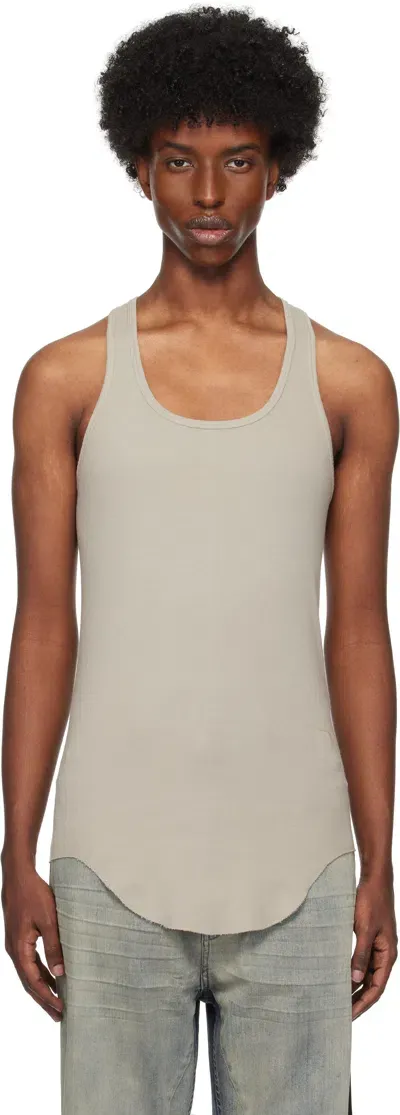 Rick Owens Drkshdw Off-white Porterville Dry Tank Top In 08 Pearl