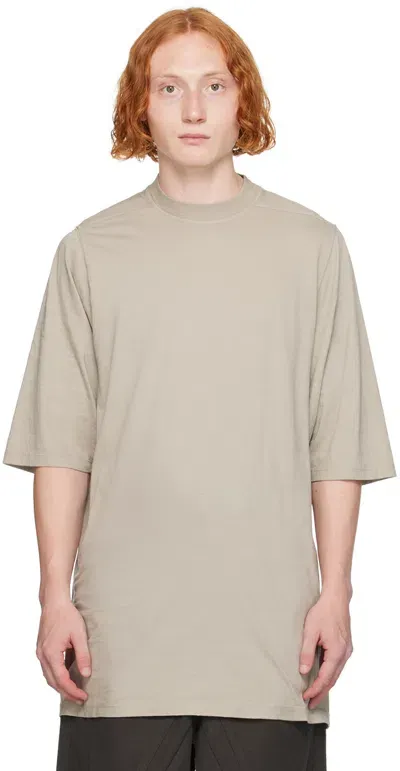 Rick Owens Drkshdw Off-white Porterville Jumbo T-shirt In 08 Pearl