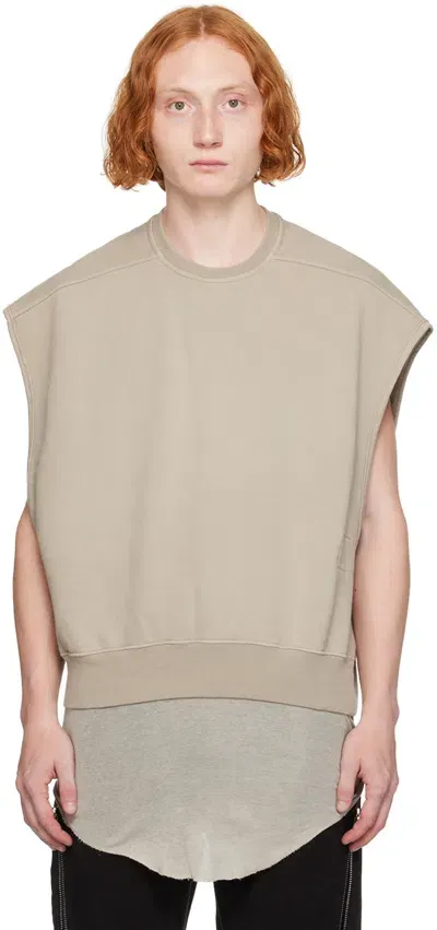 Rick Owens Drkshdw Off-white Porterville Jumbo Tatlin Sweatshirt In 08 Pearl