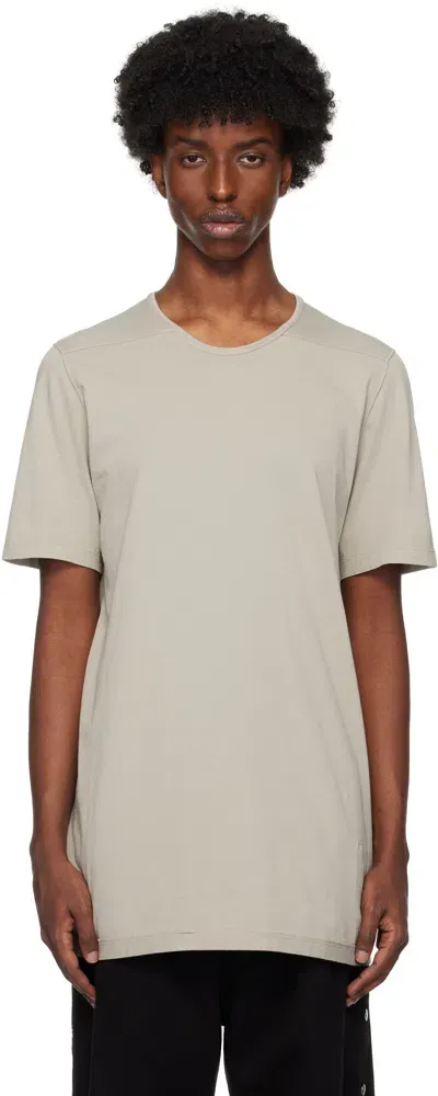 Rick Owens Drkshdw Off-white Porterville Level T-shirt In 08 Pearl