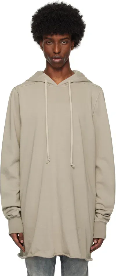 Rick Owens Drkshdw Off-white Porterville Pullover Hoodie In 08 Pearl