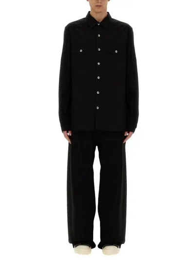 Rick Owens Drkshdw Oversize Fit Shirt In Black