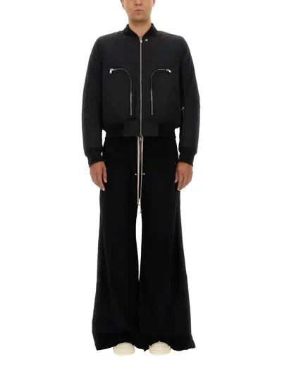 Rick Owens Drkshdw Padded Bomber Jacket In Black