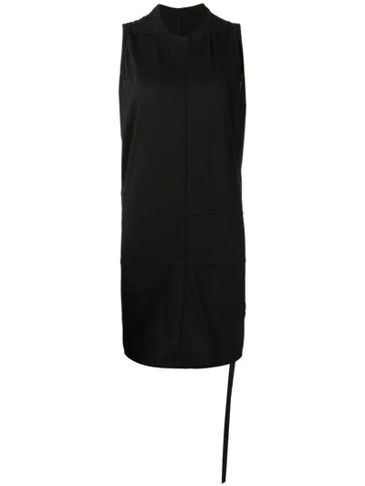 Rick Owens Drkshdw Panelled Crew-neck Tank Top In Black