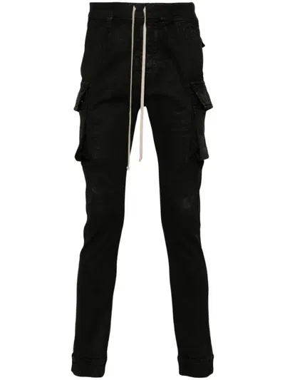 Rick Owens Drkshdw Porterville Mastodon Cargo Trousers In Black