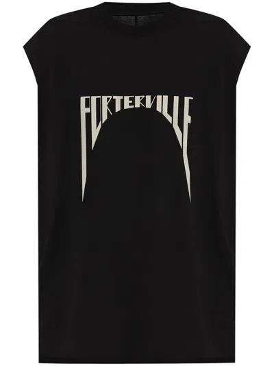 Rick Owens Drkshdw Porterville Tank Top In 0908 Black/pearl