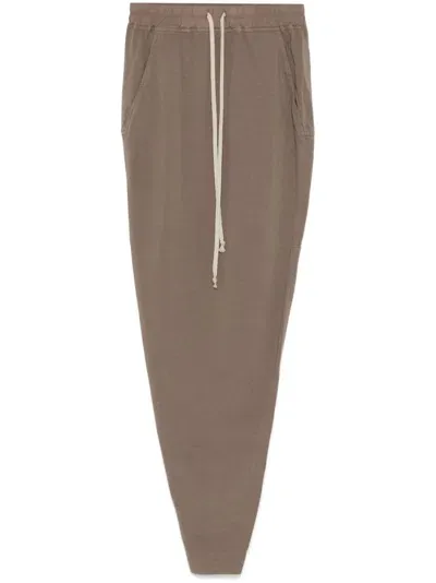 Rick Owens Drkshdw Gray Pillar Maxi Skirt In Grey