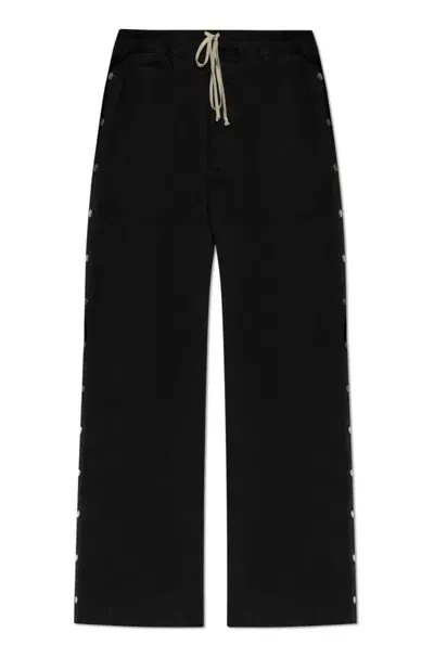 Rick Owens Drkshdw Pusher Drawstring Pants In Black