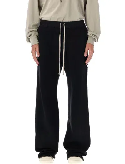 Rick Owens Drkshdw Straight-leg Jersey Trousers In Black