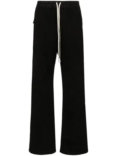 Rick Owens Drkshdw Wide-leg Track Pants In 09 Black