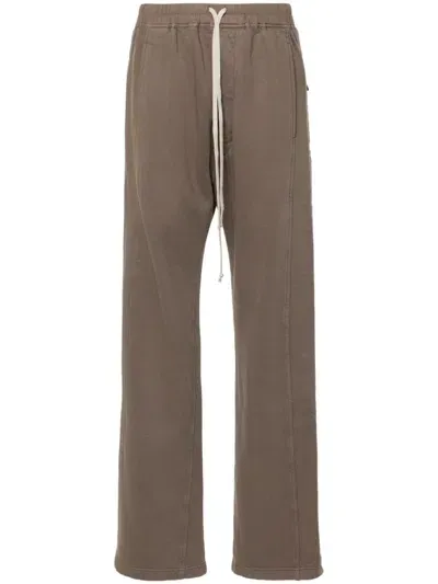 Rick Owens Drkshdw Pusher Track Pants In Braun