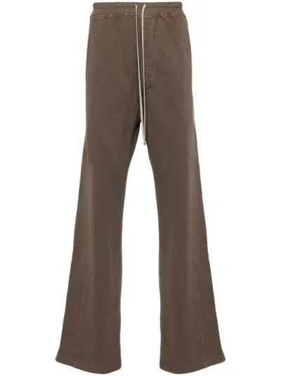 Rick Owens Drkshdw Pusher Track Pants In Brown