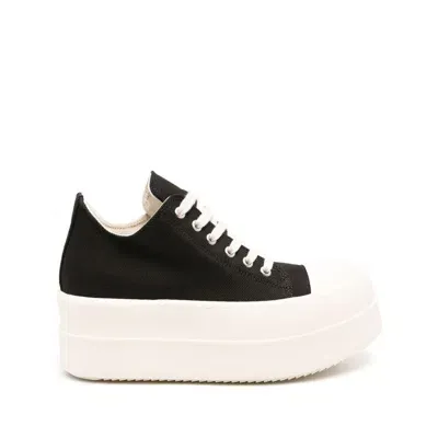 Rick Owens Drkshdw Sneakers In 911 Black/milk/milk