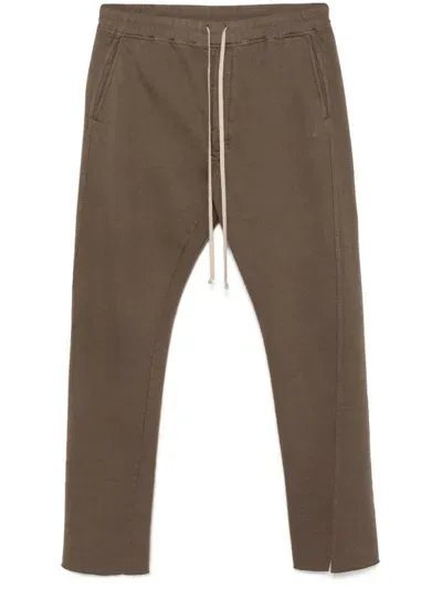 Rick Owens Drkshdw Straight-leg Track Pants In Brown