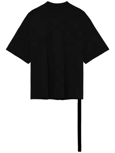 Rick Owens Drkshdw Oversize Organic-cotton T-shirt In Schwarz