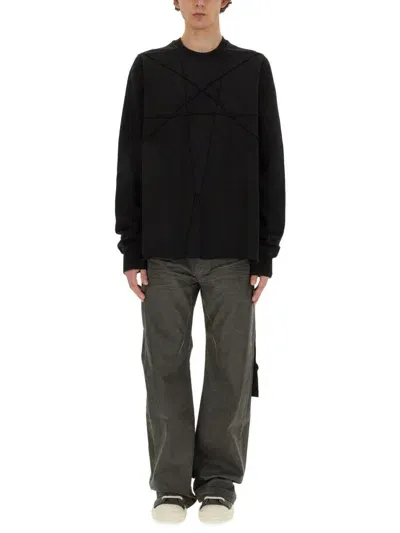 Rick Owens Drkshdw Drkshdw Cotton-jersey Sweater In Black