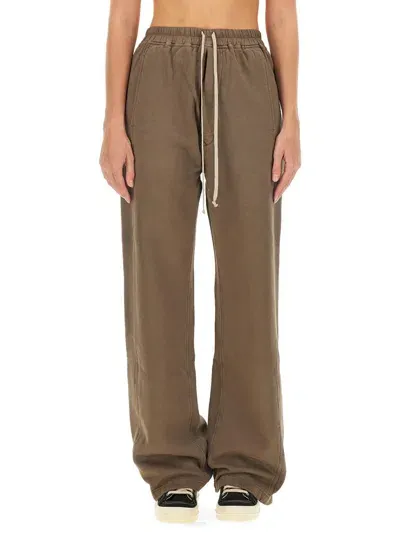 Rick Owens Drkshdw Sweatpants In Beige