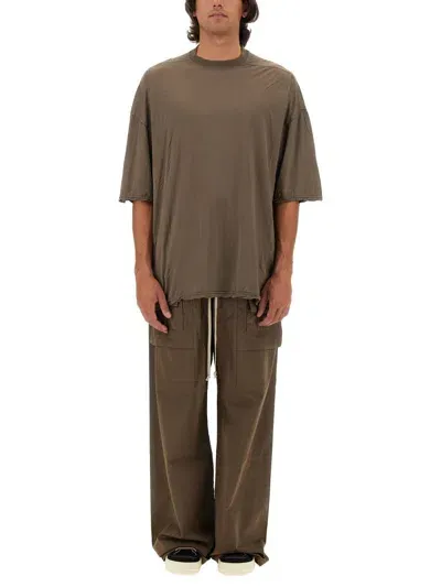 Rick Owens Drkshdw T-shirt Tommy In Beige