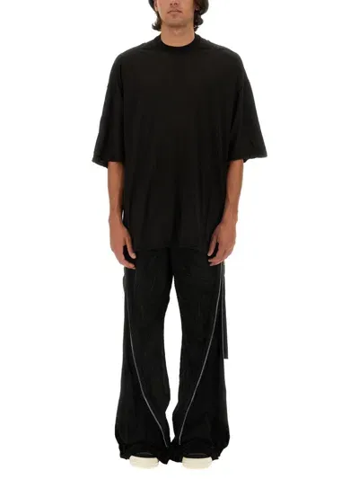 Rick Owens Drkshdw T-shirt Tommy In Black