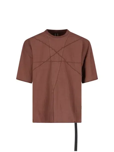 Rick Owens Drkshdw T-shirts And Polos In Brown