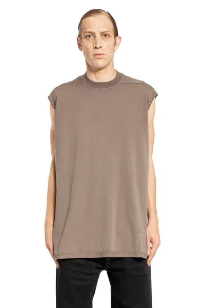 Rick Owens Drkshdw Tank Tops In Beige