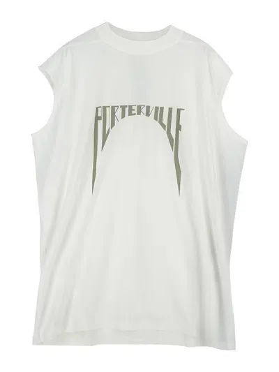 Rick Owens Drkshdw Tarp T-shirt In Cream