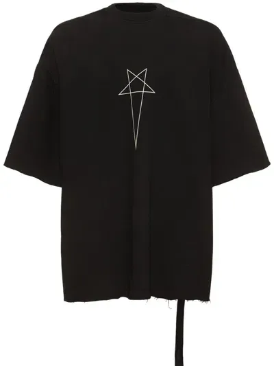 Rick Owens Drkshdw Tommy T Pentagram T-shirt In Black