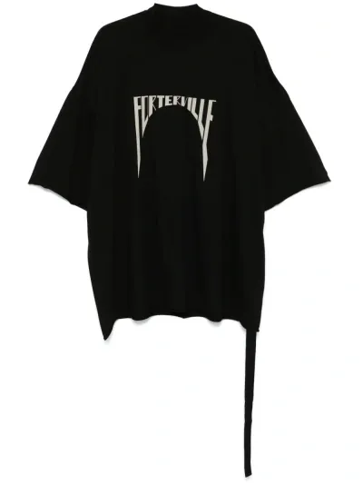 Rick Owens Drkshdw Tommy T-shirt In Black