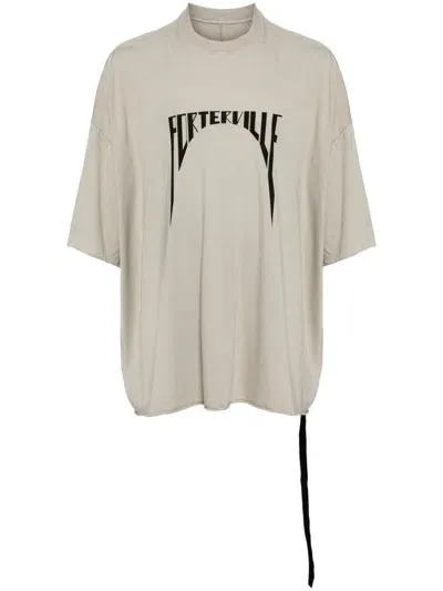 Rick Owens Drkshdw Tommy T-shirt In Nude & Neutrals