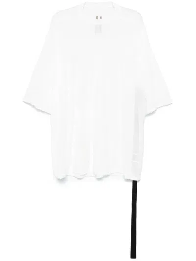 Rick Owens Drkshdw Off-white Tommy T-shirt In Neutrals