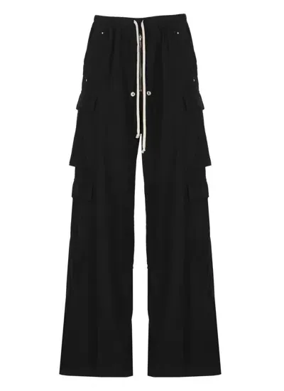 Rick Owens Drkshdw Jumbo Belas Cargo Trousers In Black