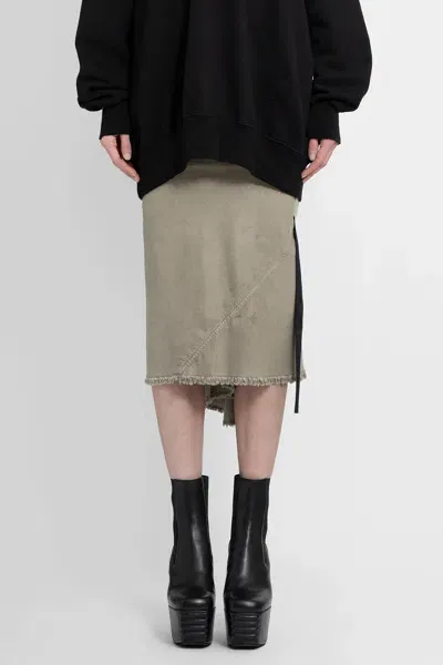 Rick Owens Drkshdw Woman Beige Skirts