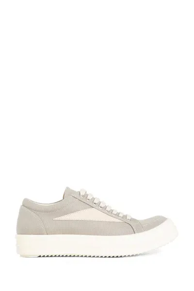 Rick Owens Drkshdw Panelled Flatform Sneakers In Grey