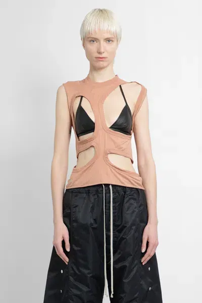 Rick Owens Drkshdw Woman Pink Tops