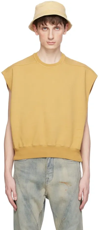 Rick Owens Drkshdw Yellow Jumbo Tatlin Sweatshirt In 42 Mustard