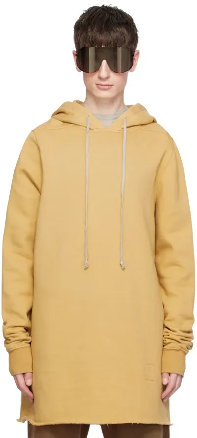 Rick Owens Drkshdw Yellow Pullover Hoodie In 42 Mustard