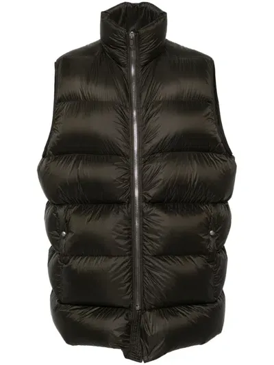 Rick Owens Flight Gilet In Green