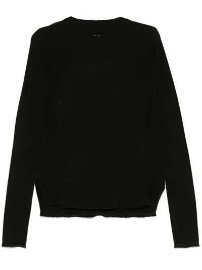 Rick Owens Geo Ribbed Sweater In Green