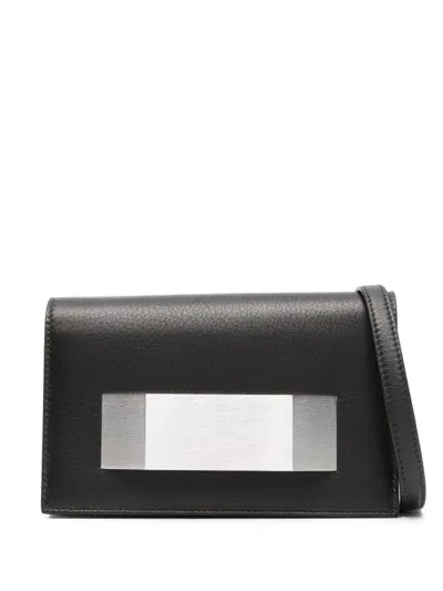 Rick Owens Griffin Leather Clutch Bag In Black