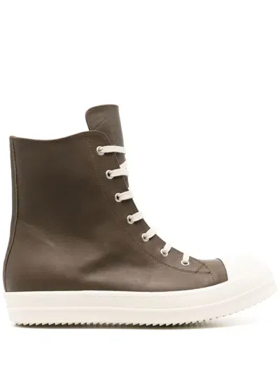 Rick Owens High-top Sneakers In Brown