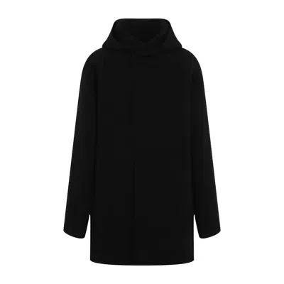 Rick Owens Hooded Robe In Black